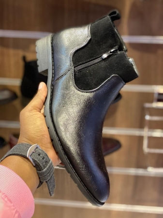 Black Chelsea boots shoes for Men Size 40-44 