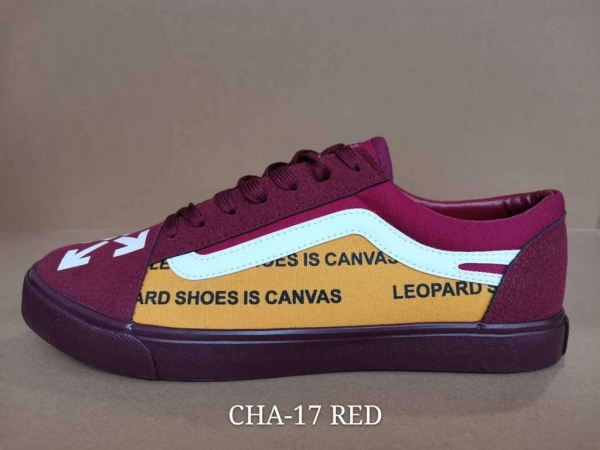 Red CHA-17 rubber sole Leopard Unisex Quality Converse Rubber shoes Size 40-44