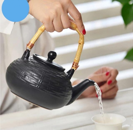 Ceramic tea pot Heat resistant boiling kettle1litre capacity