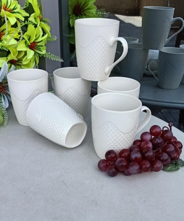 A set of 6 cups quality ceramic cups coffee/tea mug