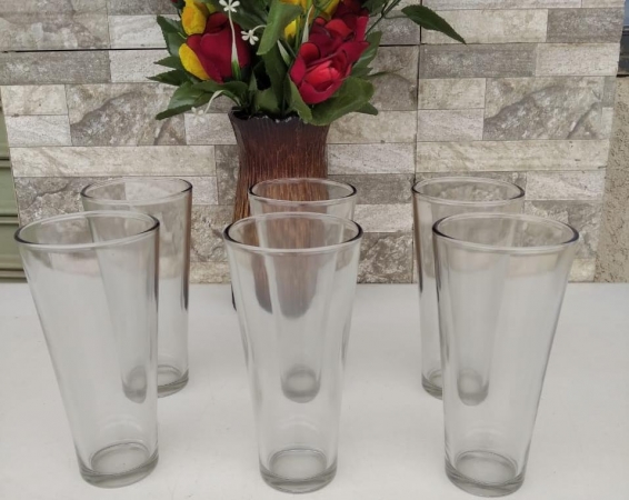 6 pieces Big size water glasses juice glass set