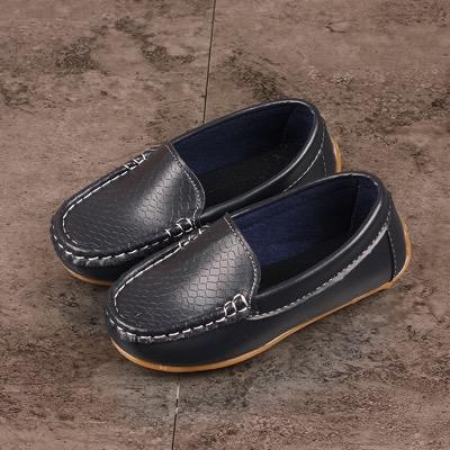 Navy blue Kids Unisex Loafers genuine synthetic new style loafers