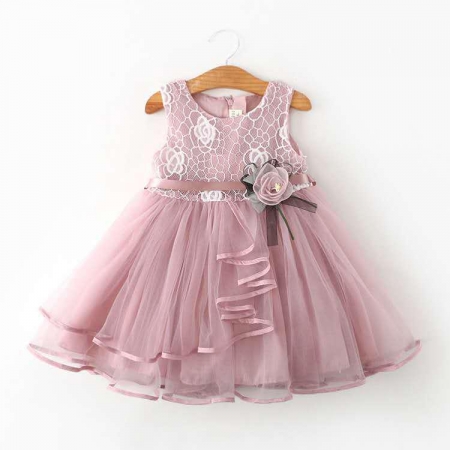 Pink code A LR005 cute kids dress