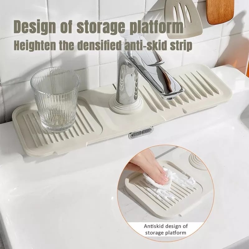 Personalise Stripe Kitchen Sink Splash Guard, Kitchen Bathroom