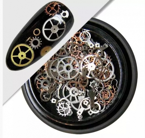 Wheel design DIY Manicure Alloy Metal Nail Art Decoration