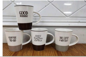 Set of 6 cups ceramic mug set