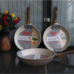 28cm marble coated redberry frying pan