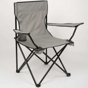 Grey quality adult camping chair