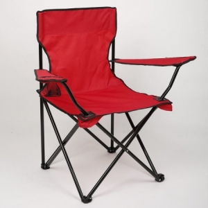 Red quality adult camping chair