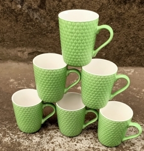 1 dozen Coloured Ceramic Mugs