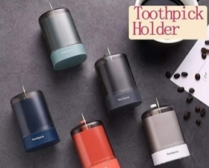 Automatic toothpicks holder plastic toothpick container