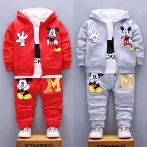 Mickey Mouse Kids Hoodie plus Pants Baby Clothing Set