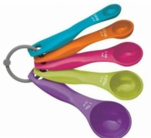 Best sell different size 5 pcs Plastic Measuring Spoon for beaker