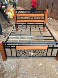 Bed 5×6 Industrial Pipe Bed Frame: Urban Loft Chic in Queen Size/Metallic beds/strong beds