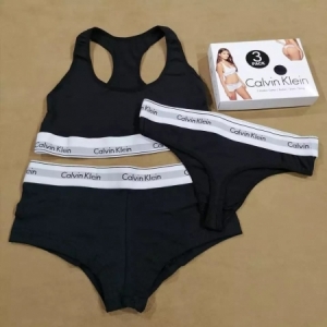 3 pack Calvin Klein Sexy color black white and grey sexy thong panties hot style and romantic 