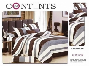 Cool Chocolate 6 by 6  duvets with pillow covers