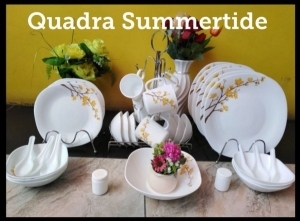 Summer tide Quadra Square Dinner set 39+6pc Spoons free