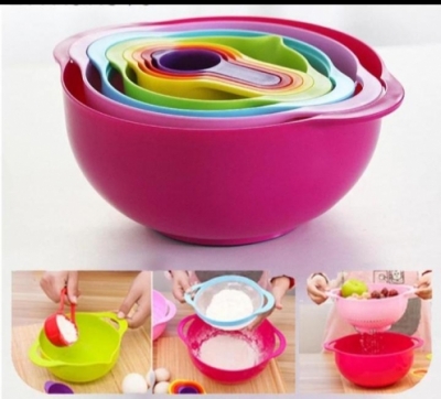 10 pieces silicone mixing bowls