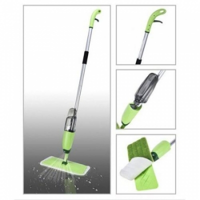 Rubbermaid Spray Mop with Reusable Microfiber Pads that comes with 3 reusable multi-surface, microfibre pads