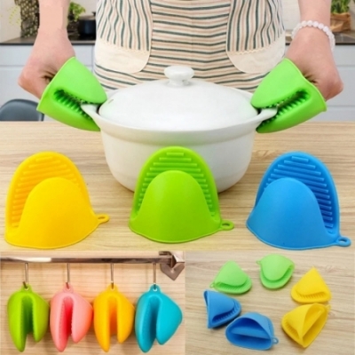 2 pieces of silicone pot holders heat resistant Food grade silicone