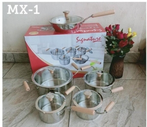 10 Piece Stainless steel cookware set MX1
