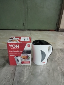 Von cordless electric water kettle 1850-2200W with 1.7liter capacity