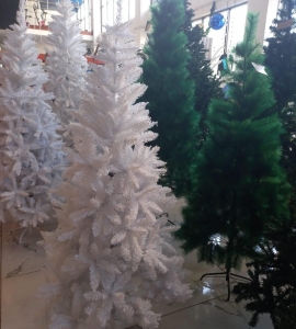7ft Plain White Artificial Christmas tree