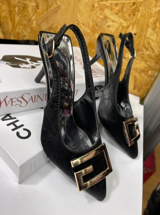 quality fashion black  ladies heels