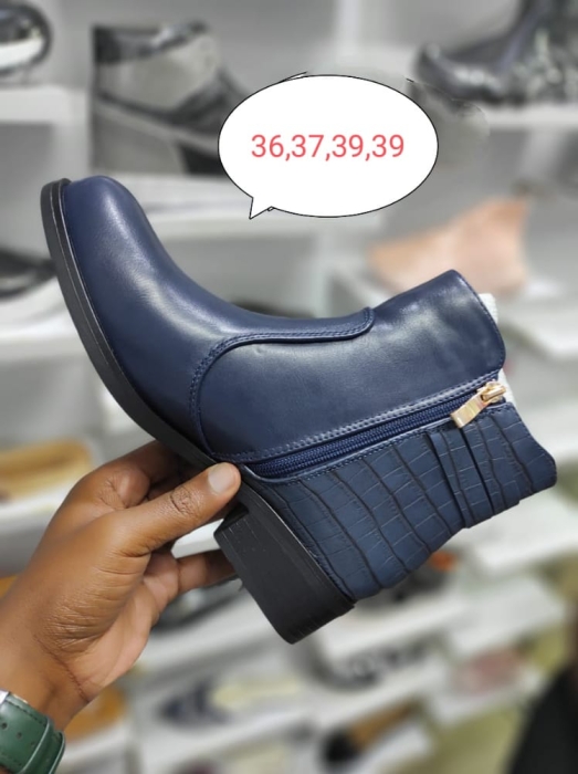 blueish round toe new arrival ladies boots 