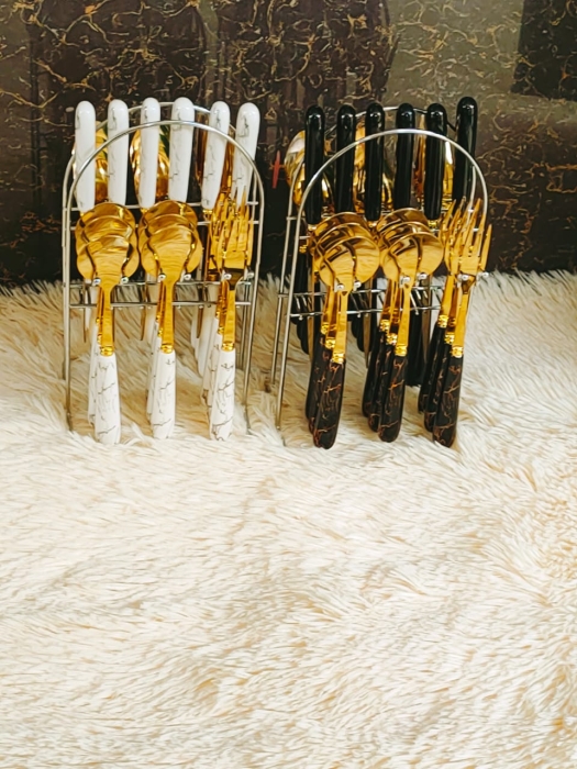  latest trendy gold cutlery sets