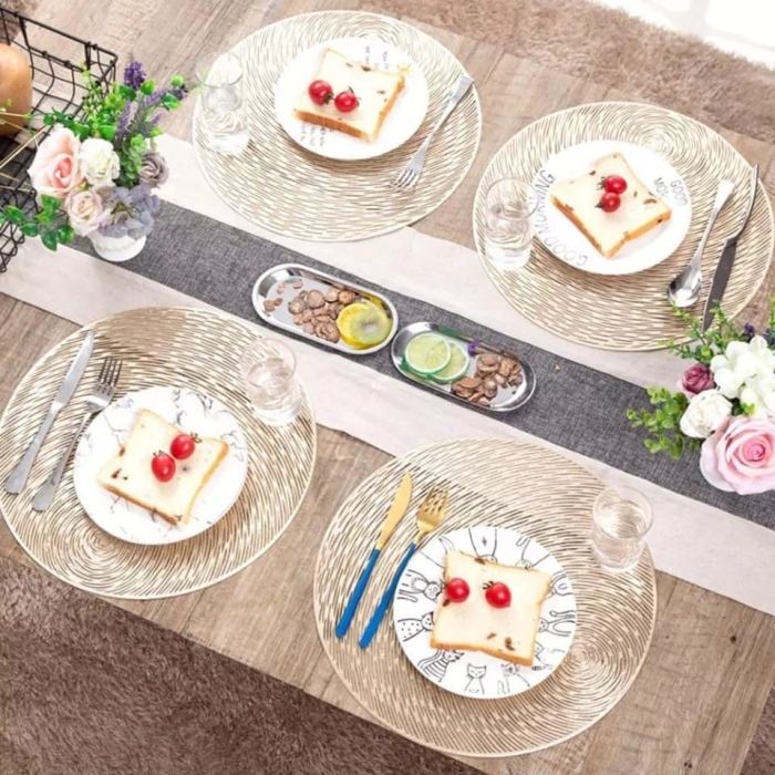 Gold and Silver  placemats
