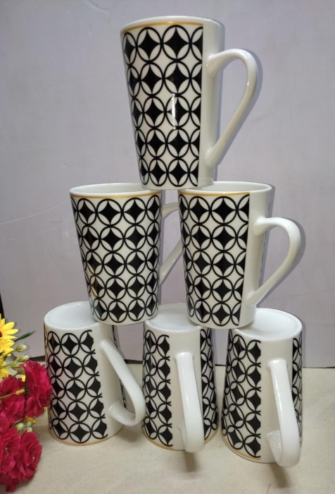 6 Pieces long mugs