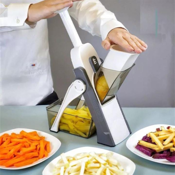 Mandoline slicer Potato slicer Chips slicer Carrot slicer peeler orange, green
