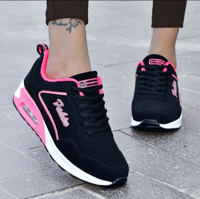 Order New womens sneakers womens leather sport shoes womens casual shoes plus size casual shoes flat lace up casual shoes