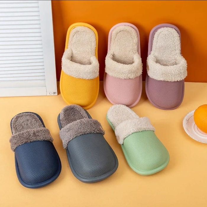 Slip on House Slippers - Soft Super Warm Winter Slippers with Detachable Washable Internal Liner Comfortable Cozy Memory Foam Fuzzy Lined Plush Slippers for Men Women Wearing Outdoor Indoor