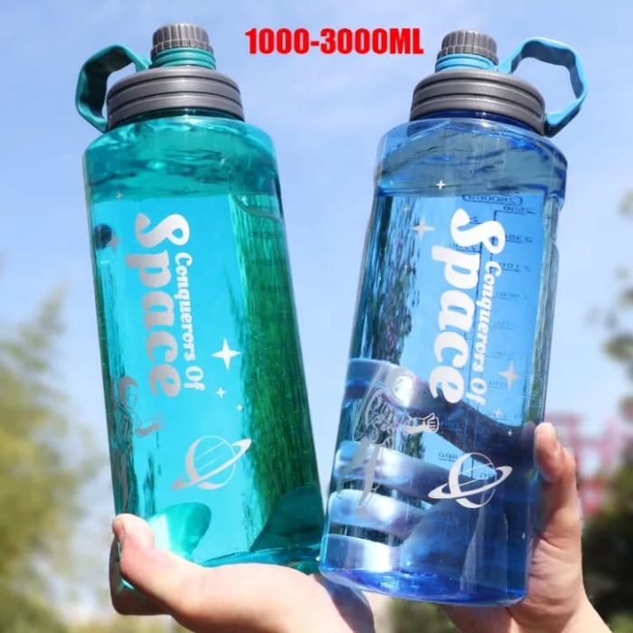 Sport Bottle Water Bottles Large Capacity 3000ml/101oz Sports Water Bottle with Scale, Large Drinking Bottles for Outdoor Water Bottles for Kids Bike Water Bottles