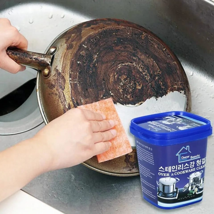 Order Multipurpose Cleaners and Polish Remover Surfaces Oven & Cookware Stainless Steel Cleaning Paste Remove Stains from Pots, Pans and Utensils 500 Gram