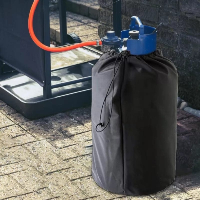 Get this amazing High QualityEASY TO USE   Waterproof  Gas Bottle Cover, 31x59 cm Calor Gas Bottle Cover with Drawstring, 210D Oxford Cloth, Waterproof, UV Resistant, Windproof, Dustproof, for Garden Butane Propane Bbq Gas Cylinder Canister 