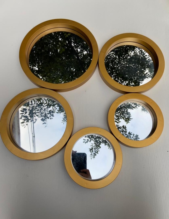 Order this elegant, classy 5in 1 decor mirrors available in gold