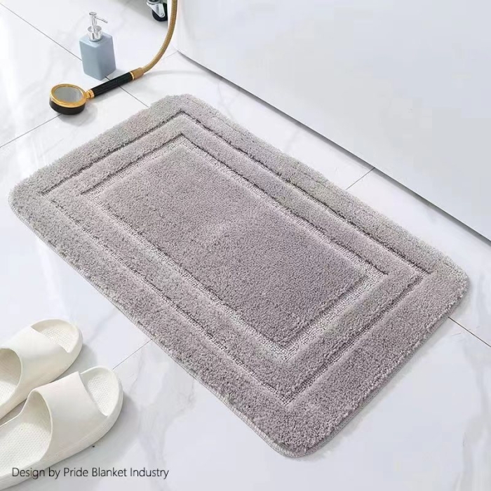 Bath Mat Bathroom Rug Toilet Floor Carpet (Color : grey]