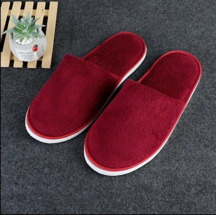 Order this classy comfortable and easy to wash maroon  Adult In -door shoes