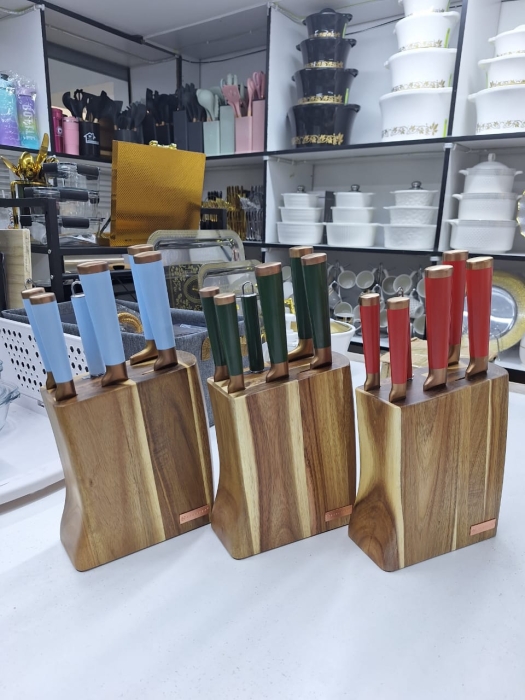 7pcs Edenberg Knife Set with wooden stand