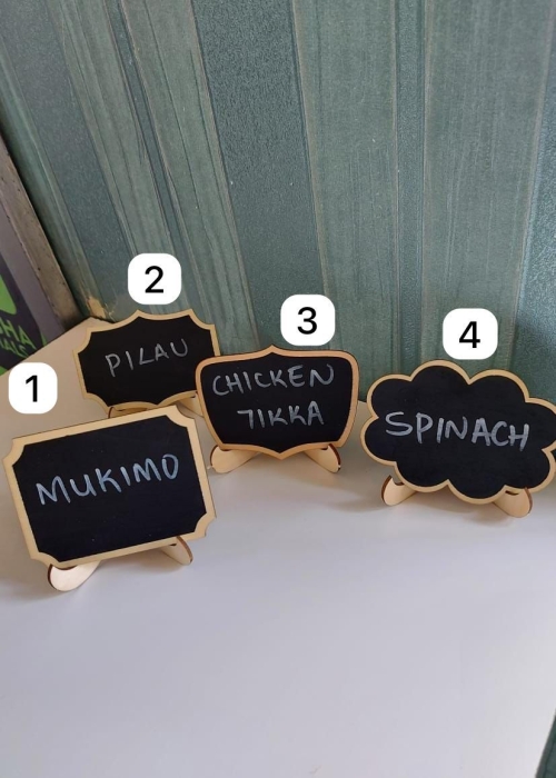 Order this  10 pcs amazing customer oriented Mini wooden chalkboard
