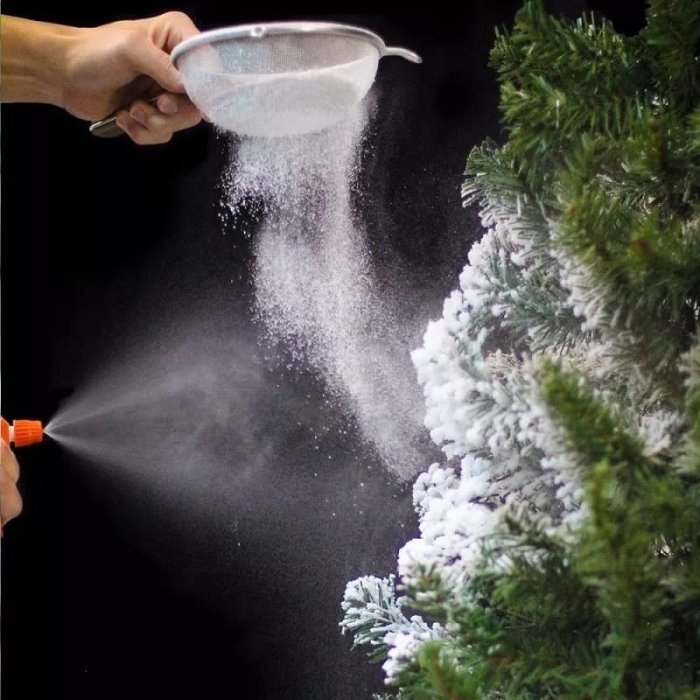 Snow Flocking Powder for Christmas Tree, 9 Ounces Fake Snow Powder Make 6 Gallon Artificial Snow, Magic Instant Snow Add Water (1:20) for Christmas Snow Decorations Displays Crafts Kids Play Indoor