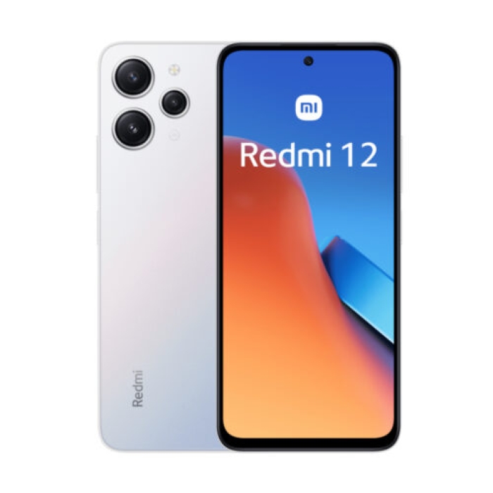 Redmi 12 entry-level Android smartphone 6.79-inch IPS LCD display with a 90Hz refresh rate, a MediaTek Helio G88 processor, 4GB or 6GB of RAM, 128GB of storage, and a dual-lens rear camera system with a 50MP main camera. Long-lasting 5000mAh battery.