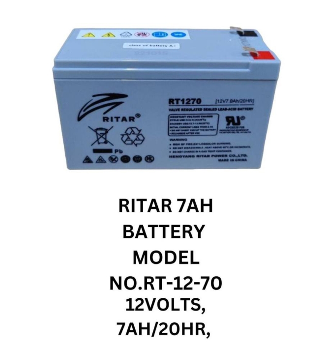 Ritah 7AH Battery Model NO.RT-12-70 12Volts 7AH/20HR Solar Battery