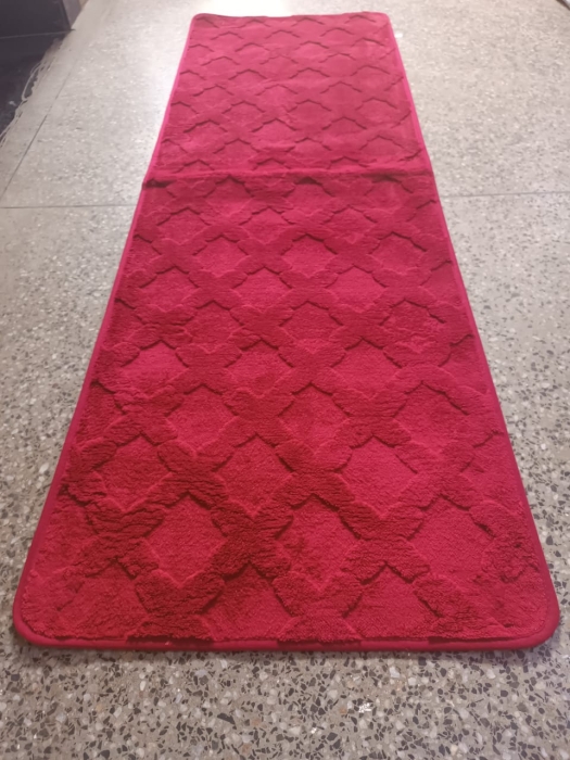 Maroon Soft Woolen bedside mats Size 60cm x 180 cm, Keeps your bedroom warm during cold season and rainy season
