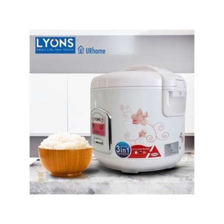 Lyons White 1.8 Electric Rice Cooker