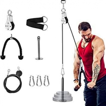 Fitness Pulley Cable System Diy Loading Pin Lifting Triceps Rope Machine