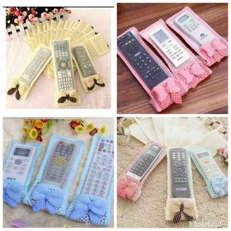 Remote Covers Fabric Craft Dust Cover Protection Case 3 colors
